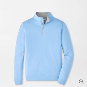 Peter Millar Cottage Blue Perth Performance Quarter-Zip